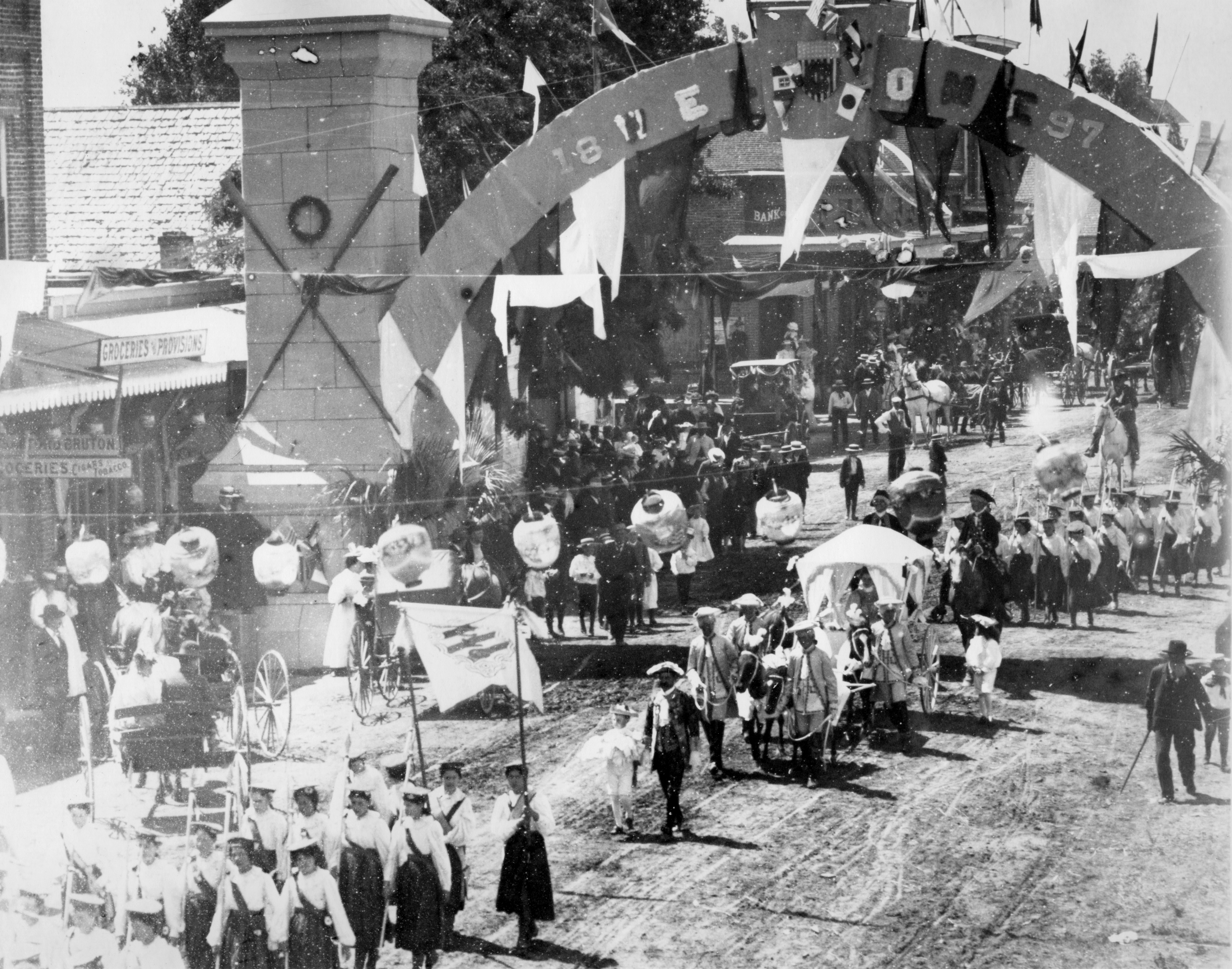 4th of July parade downtown 1897